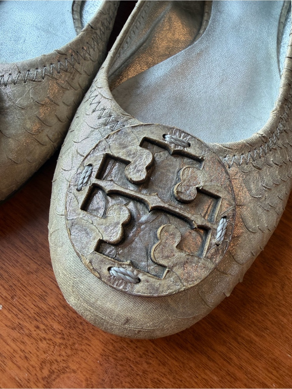 Tory Burch python flats - Picture 8 of 10